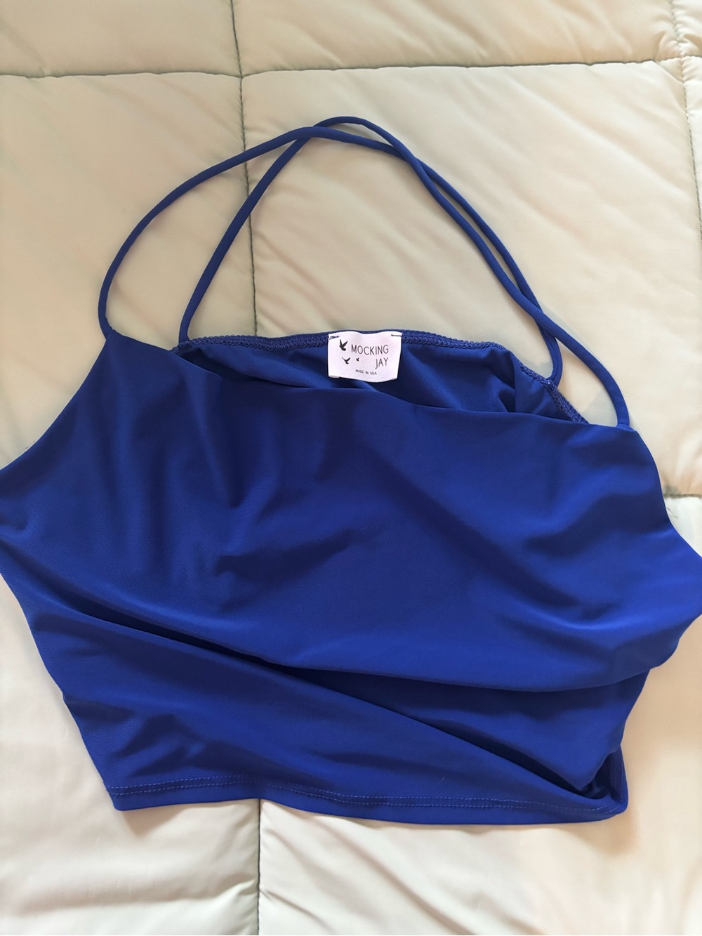 Royal Blue Strappy Tank Top